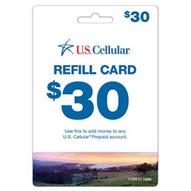 US Cellular $30 Prepaid Card
