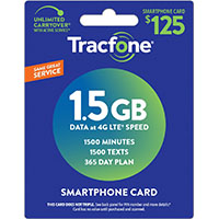 TracFone $125 Smartphone Card